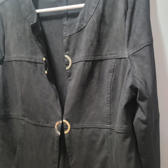 Marie Claire Black Blazer Light Jacket L - Picture 5 of 9